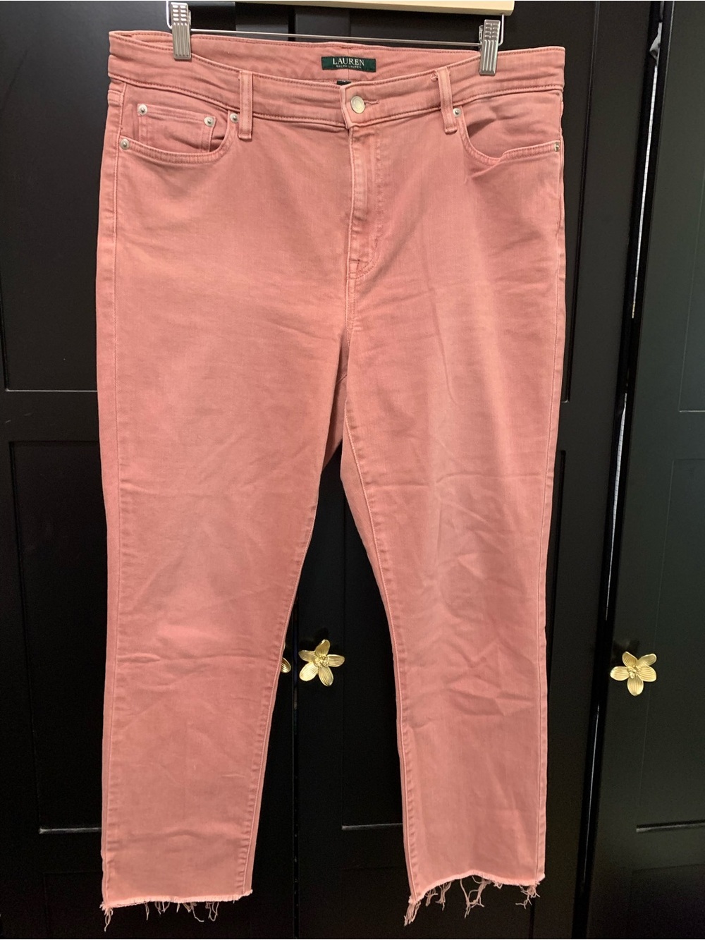 Ralph Lauren 14 premier straight ankle jeans casual fall comfy preppy
